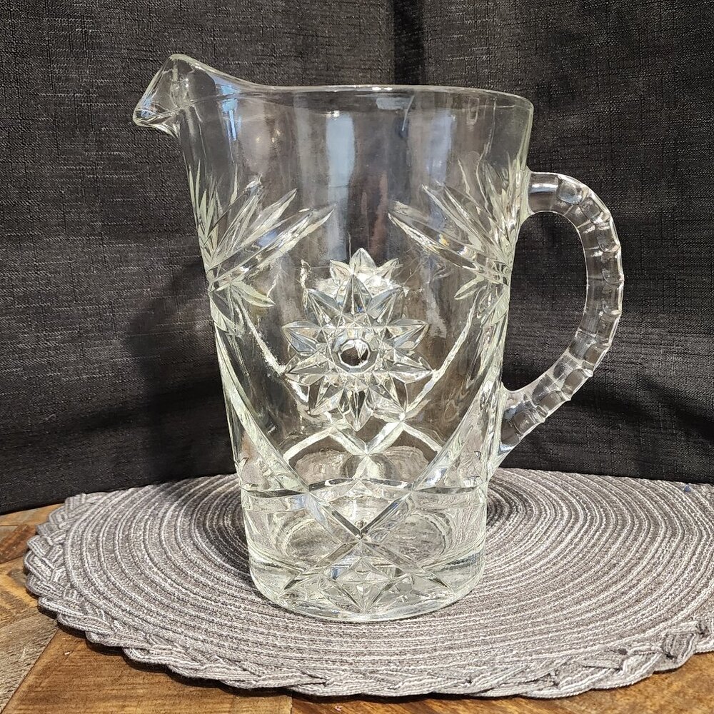 Vintage Glass Pitcher